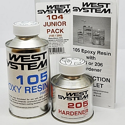 Epoxidharz und Härter Package Junior Pack • LANGSAM härtend • West System • 0,6 kg (500/100 g) • Mix 1:5